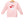 French Terry Pullover- Santa (Light Pink)