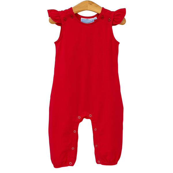 Caroline Romper- Red