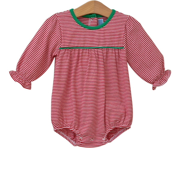 Ellie Bubble- Red Stripe/Green