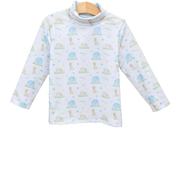 Puppy Pals Turtleneck- Blue