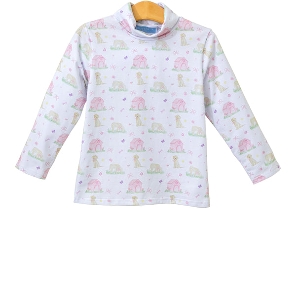 Puppy Pals Turtleneck- Pink