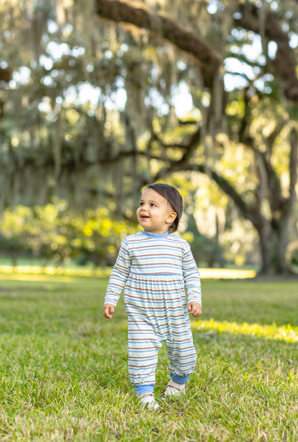 Bennett Romper- Hamptons Stripe