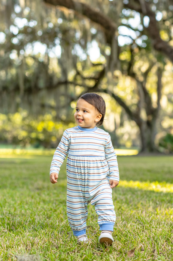 Bennett Romper- Hamptons Stripe