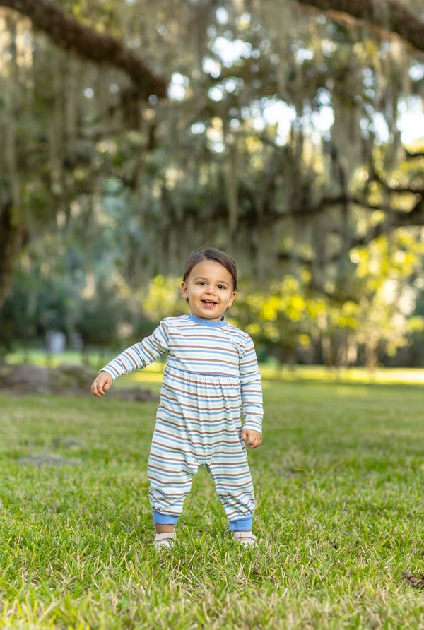 Bennett Romper- Hamptons Stripe