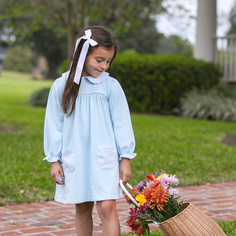 Trotter Street Madden Short Set- Light Blue Gingham main image 1