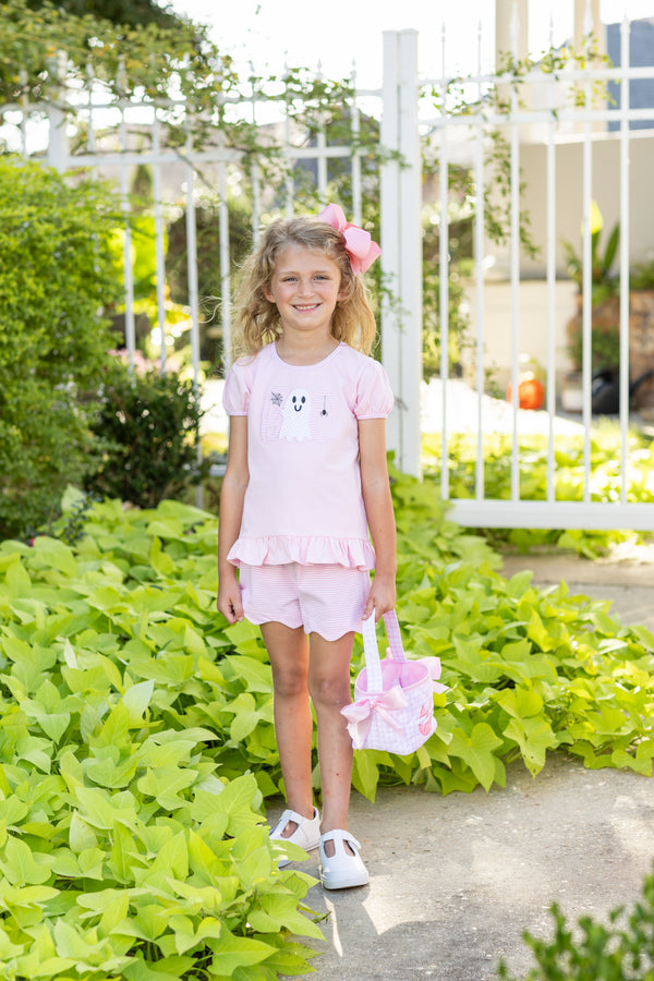 Boo Scalloped Short Set