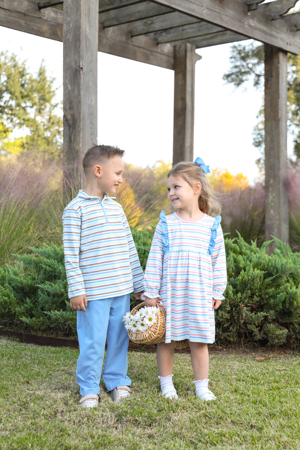 Tucker Pullover- Hamptons Stripe