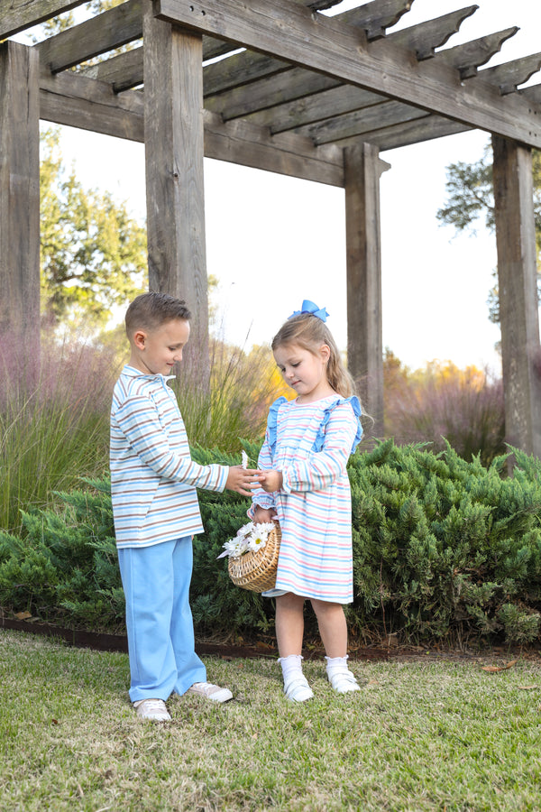 Tucker Pullover- Hamptons Stripe