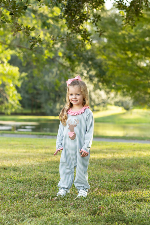 Deer Ruffle Romper