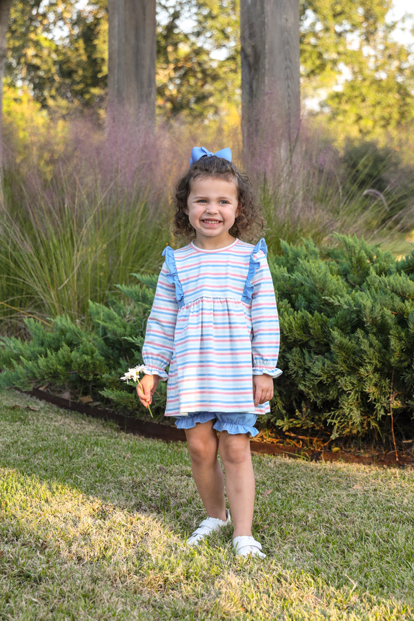 Olivia Bloomer Set- Hamptons Stripe