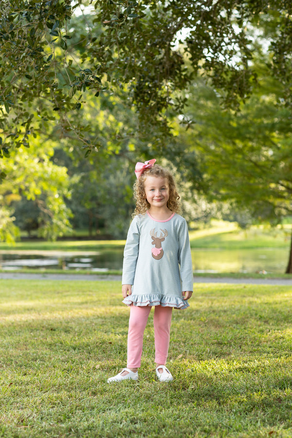 Deer Ruffle Pant Set
