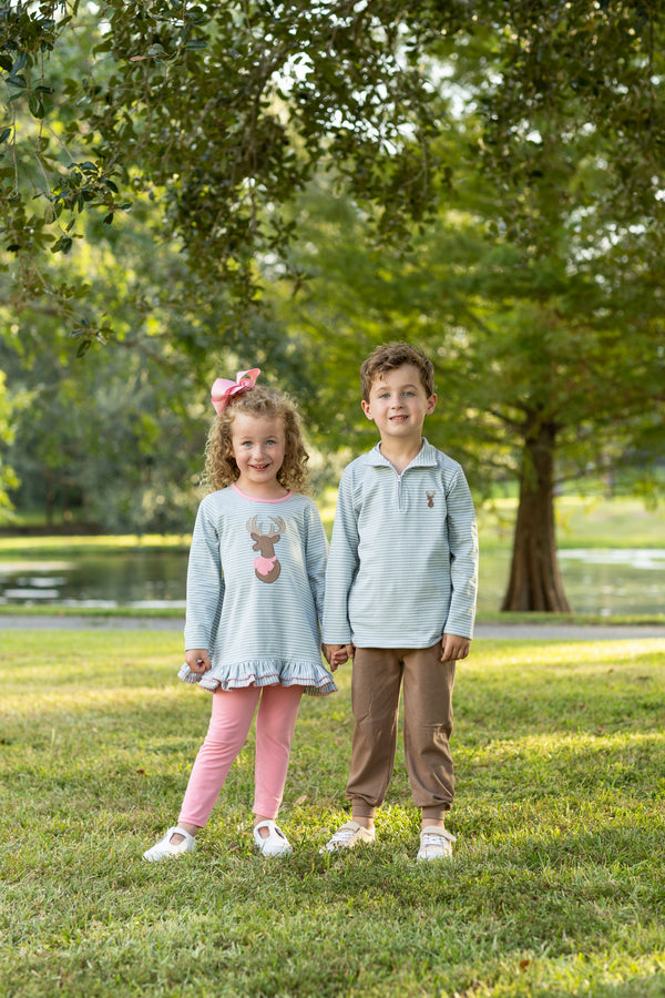 Deer Ruffle Pant Set