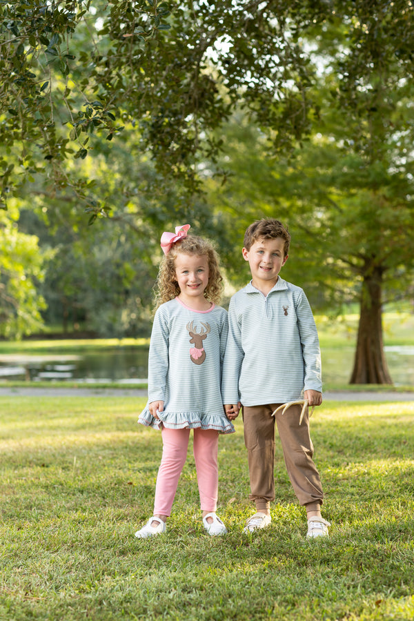 Deer Ruffle Pant Set