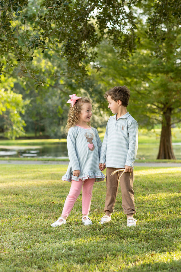 Deer Ruffle Pant Set