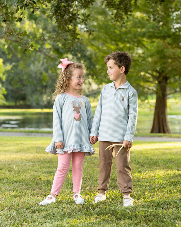 Deer Ruffle Pant Set