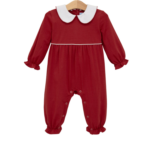 Claire Romper- Burgundy