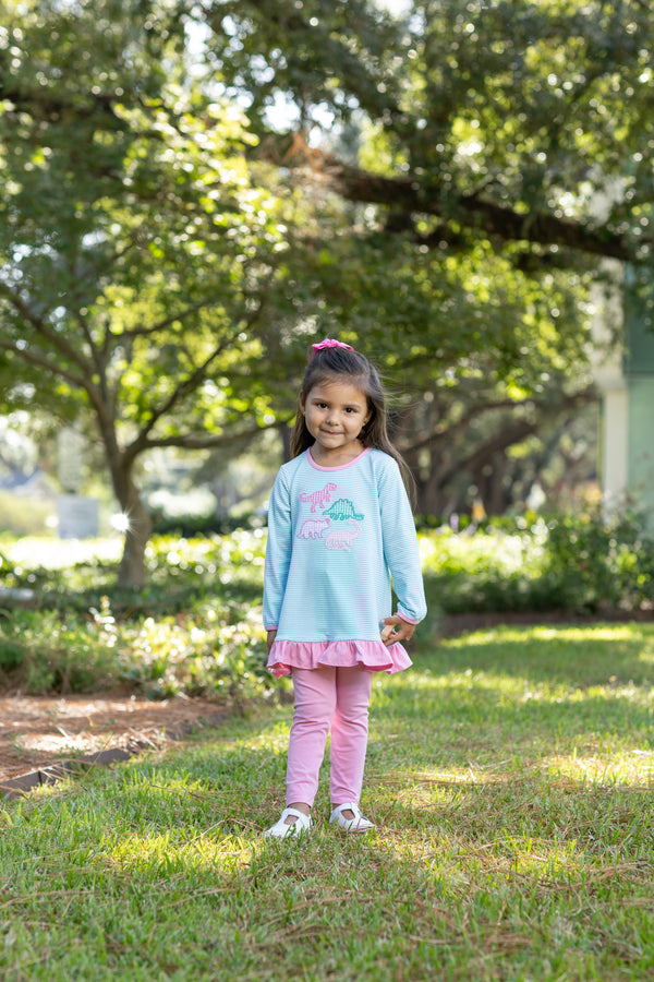 Dino Ruffle Pant Set
