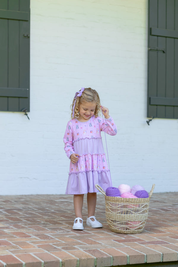 Fluffy Friends Twirl Dress