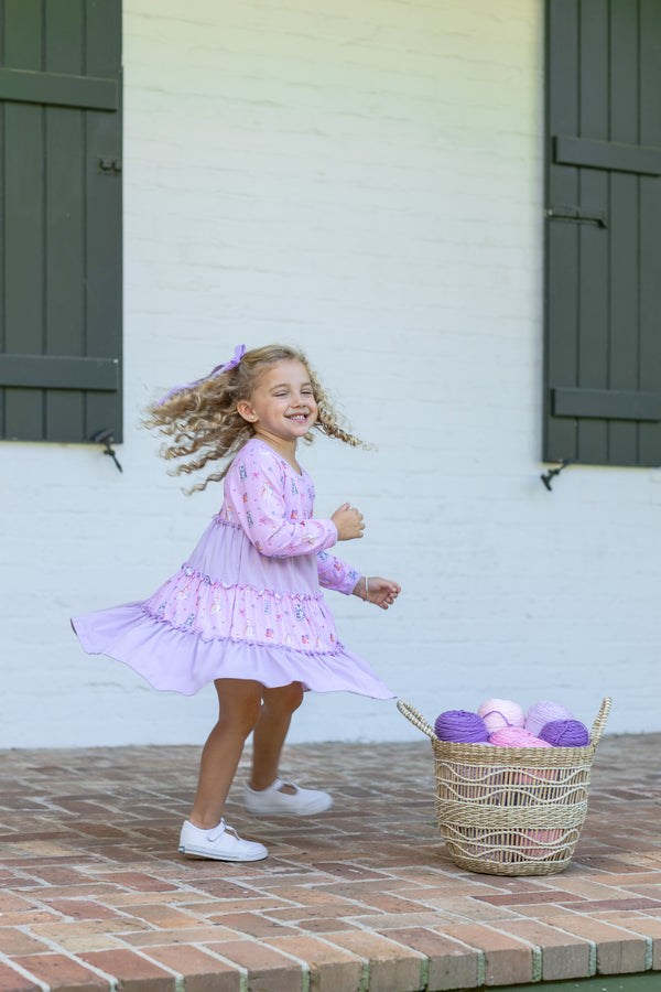 Fluffy Friends Twirl Dress