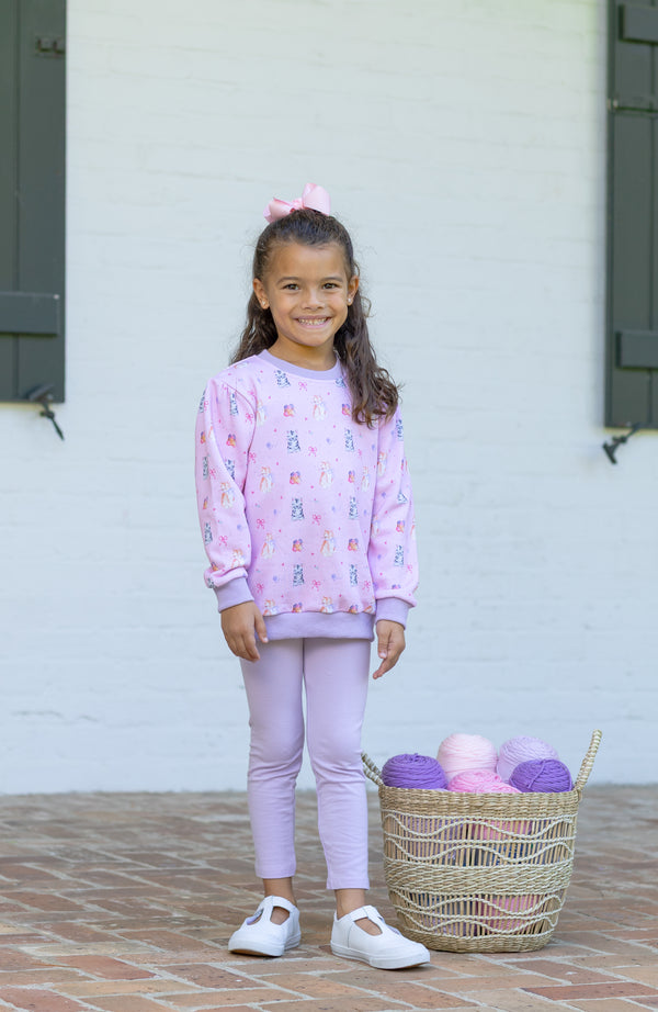 Fluffy Friends French Terry Pullover