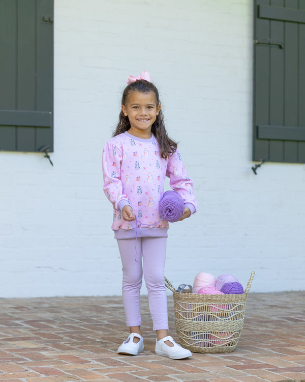 Fluffy Friends French Terry Pullover