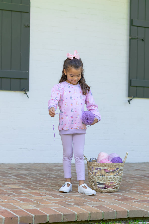 Fluffy Friends French Terry Pullover