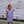 Lucy Game Day Dress- Royal Blue Stripe/Red