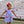 Lucy Game Day Dress- Royal Blue Stripe/Red