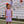 Lucy Game Day Dress- Purple Stripe/Orange