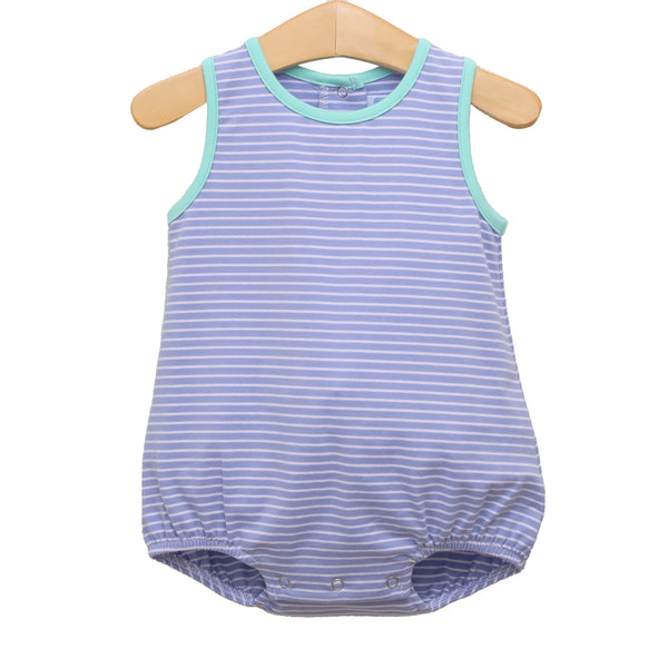Drew Bubble- Cadet Blue Stripe/Mint