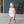 Charlie Bubble- Light Blue Stripe/Coral