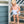 Charlie Bubble- Light Blue Stripe/Coral