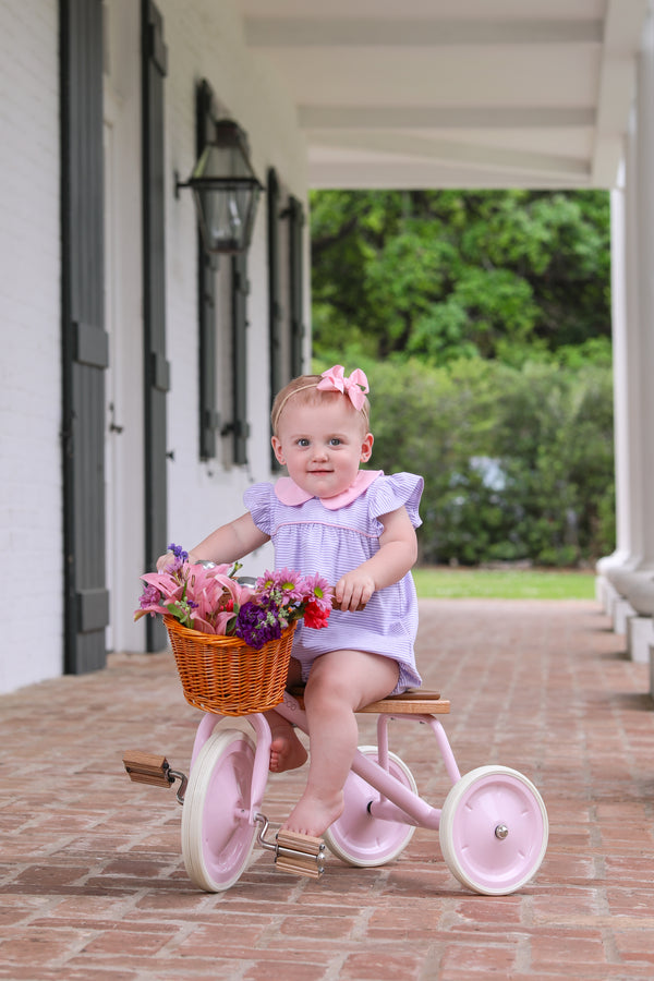 Genevieve Bubble- Lavender Stripe/Light Pink