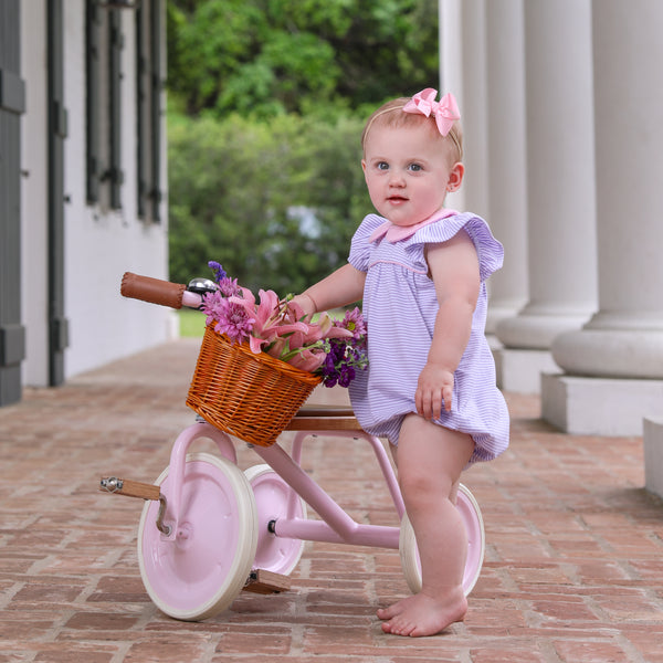 Genevieve Bubble- Lavender Stripe/Light Pink