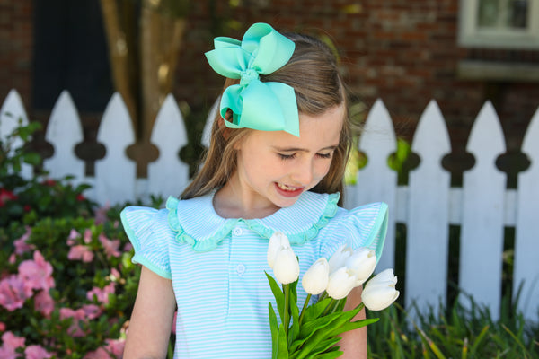 Camilla Dress- Mint Stripe