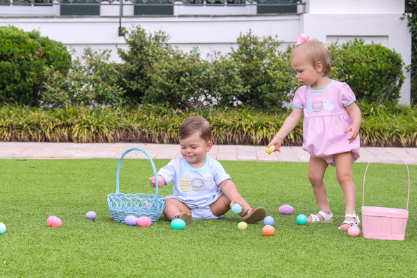 Bunnies & Baskets Bubble- Blue