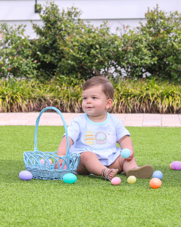 Bunnies & Baskets Bubble- Blue