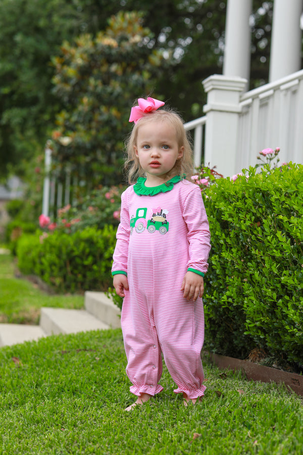 Tractor Ruffle Romper