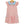 Genevieve Dress- Coral Stripe/Light Blue
