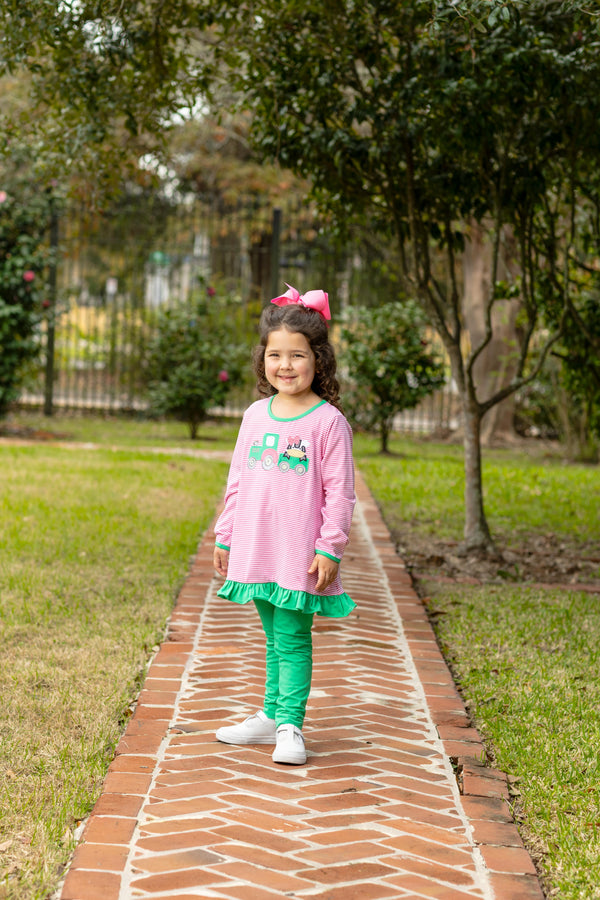 Tractor Ruffle Pants Set