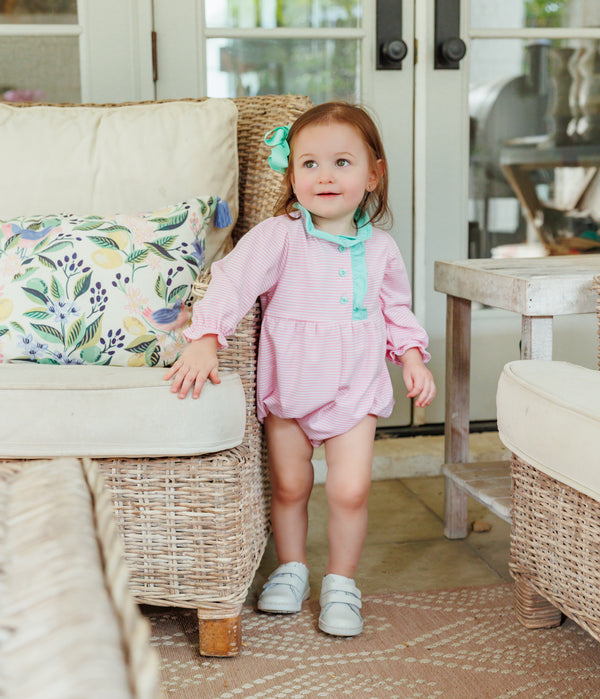 Scarlott Bubble- Light Pink Stripe/Mint