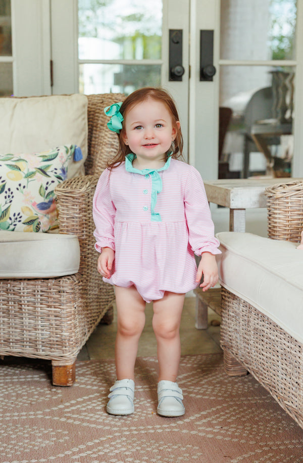 Scarlott Bubble- Light Pink Stripe/Mint