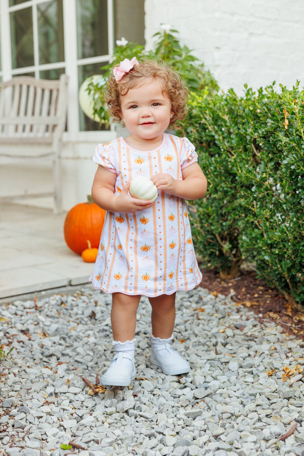Pumpkin Patch Scalloped Bubble