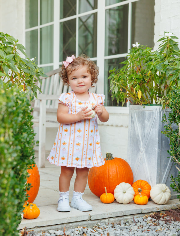 Pumpkin Patch Scalloped Bubble