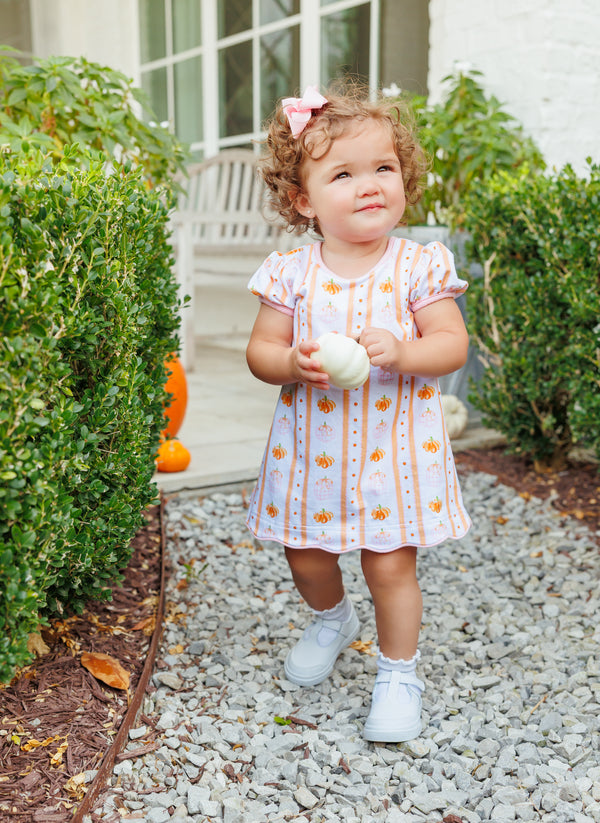 Pumpkin Patch Scalloped Bubble