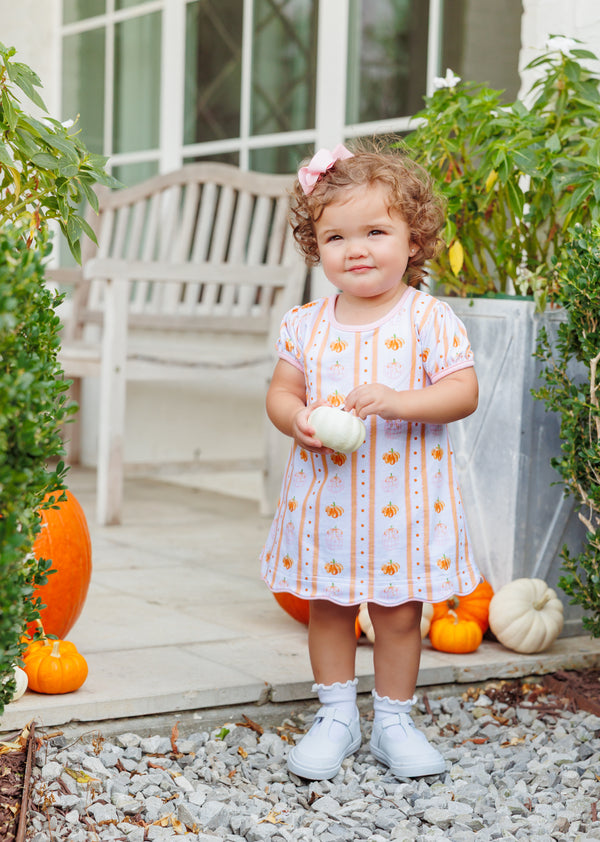Pumpkin Patch Scalloped Bubble