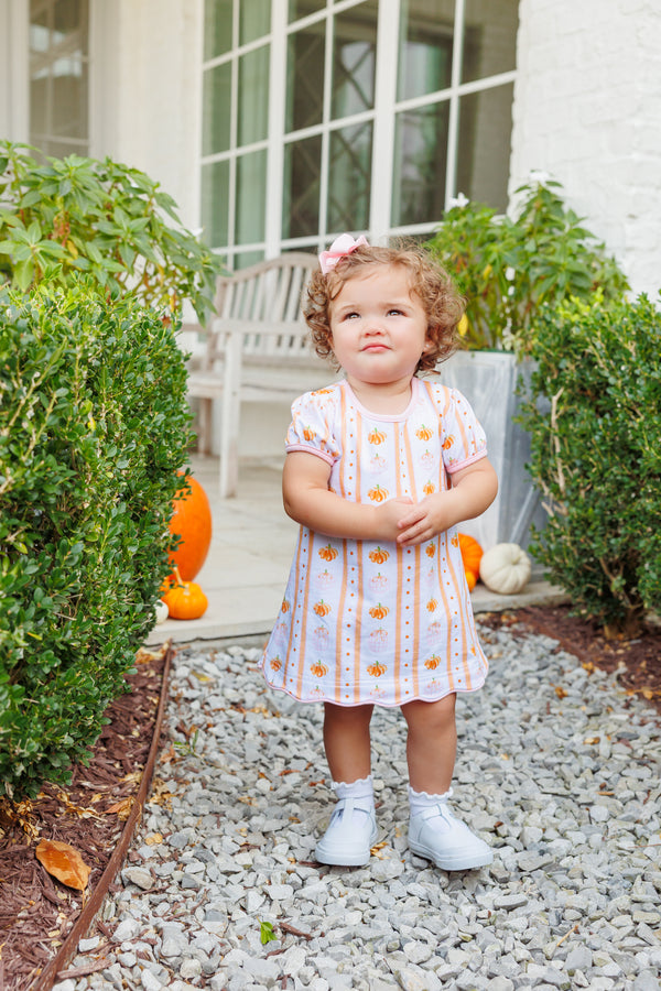 Pumpkin Patch Scalloped Bubble