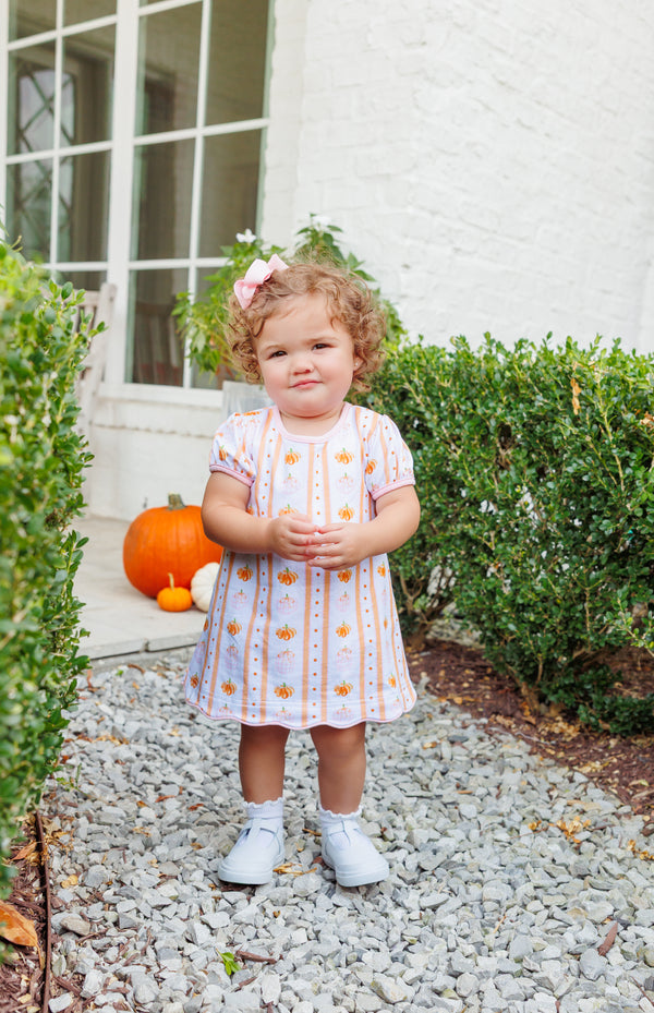 Pumpkin Patch Scalloped Bubble