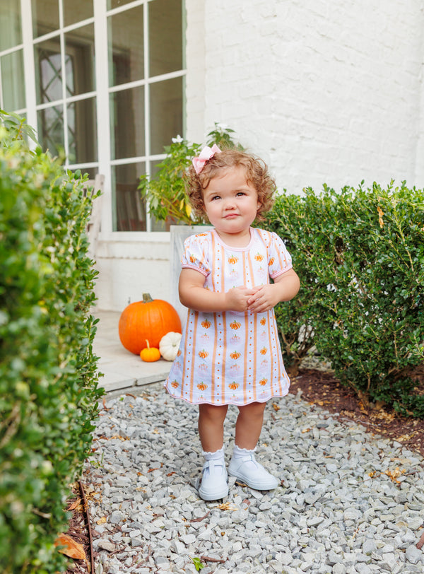 Pumpkin Patch Scalloped Bubble