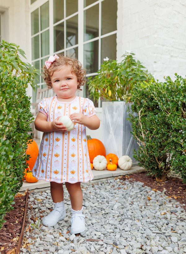 Pumpkin Patch Scalloped Bubble
